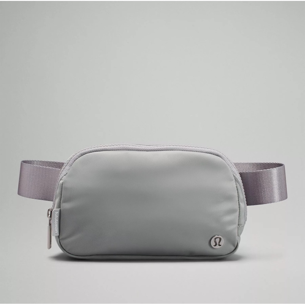 Silver Lululemon belt bag